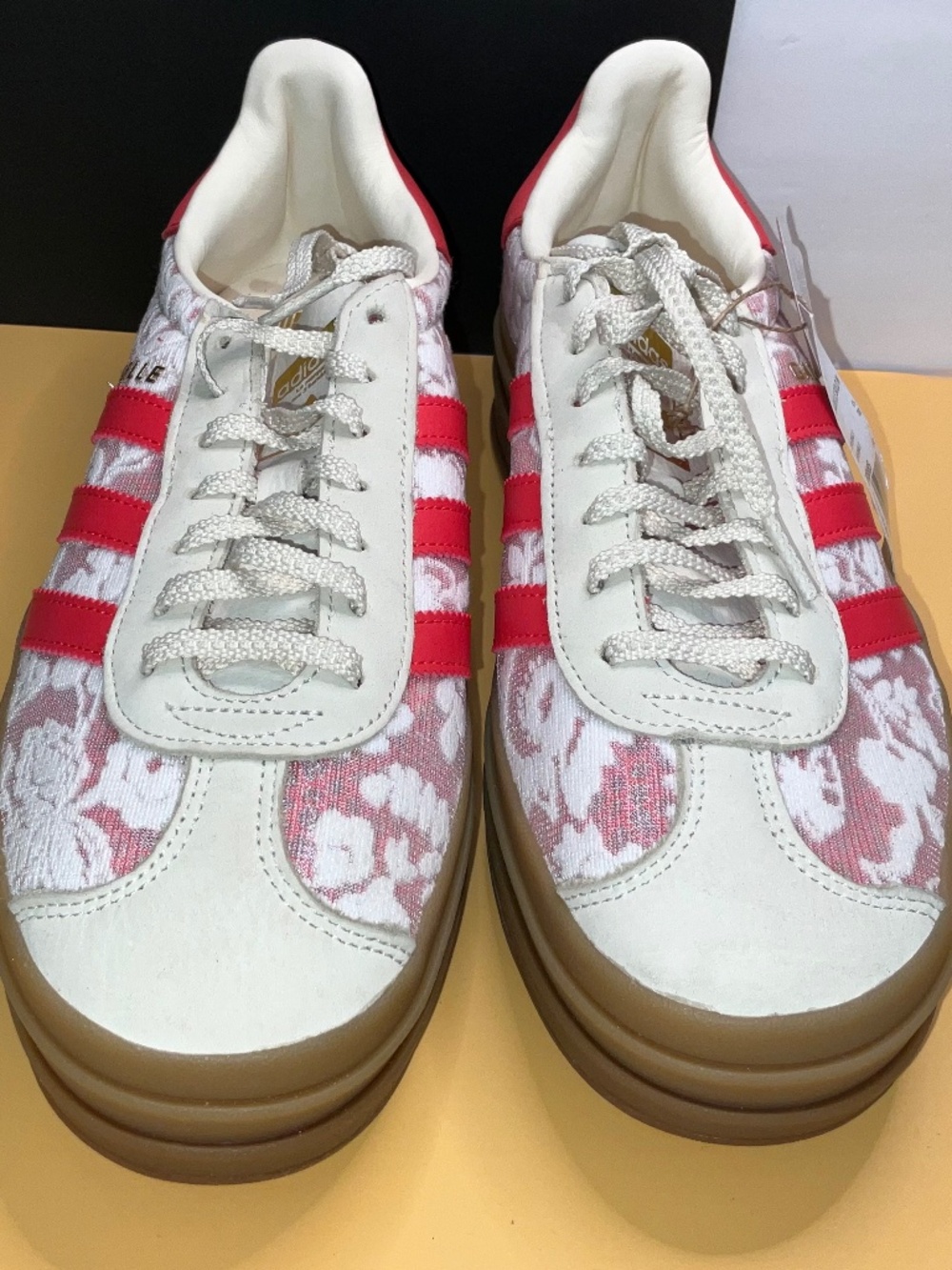 Adidas Gazelle Bold X Liberty London in Better Scarlet.  US Women’s 10. Men’s8.5